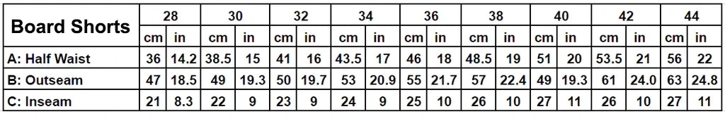 Size Charts – Bob Marlin USA