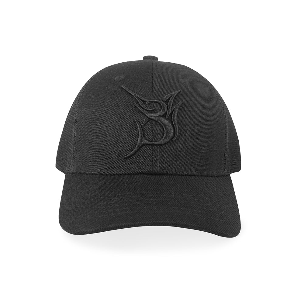 Baseball Hat Black - Black on Black